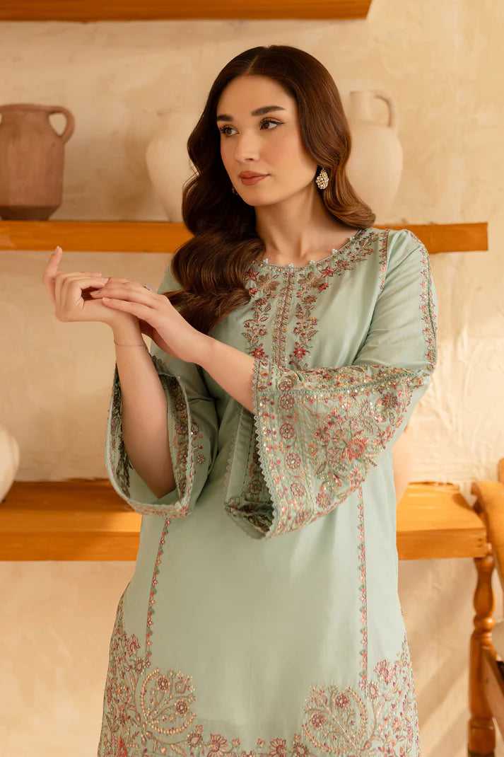 BATIK-2PC SEQUIN LAWN EMBROIDERED SHIRT WITH SEQUIN LAWN EMBROIDERED TROUSER-UR-2848