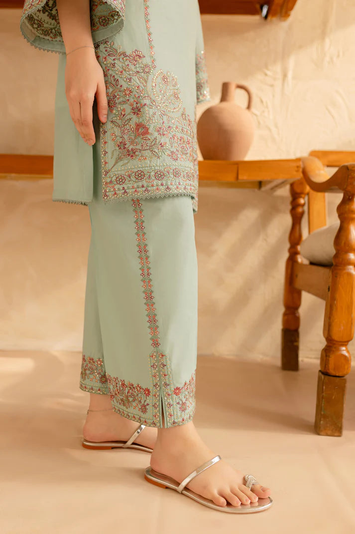BATIK-2PC SEQUIN LAWN EMBROIDERED SHIRT WITH SEQUIN LAWN EMBROIDERED TROUSER-UR-2848