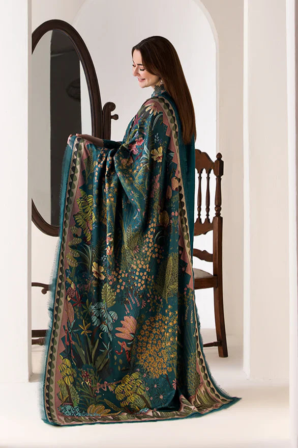 SOBIA NAZIR- 3PC LAWN EMBROIDERED SHIRT WITH MONARK PRINTED DUPATTA AND TROUSER-UR-2551