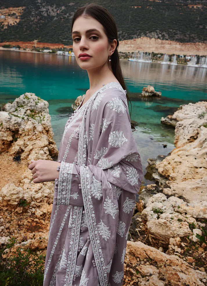 IMAGE-3PC LAWN EMBROIDERED WITH LAWN HEAVY EMBROIDERED READY TO WEAR DUPATTA-UR-2804