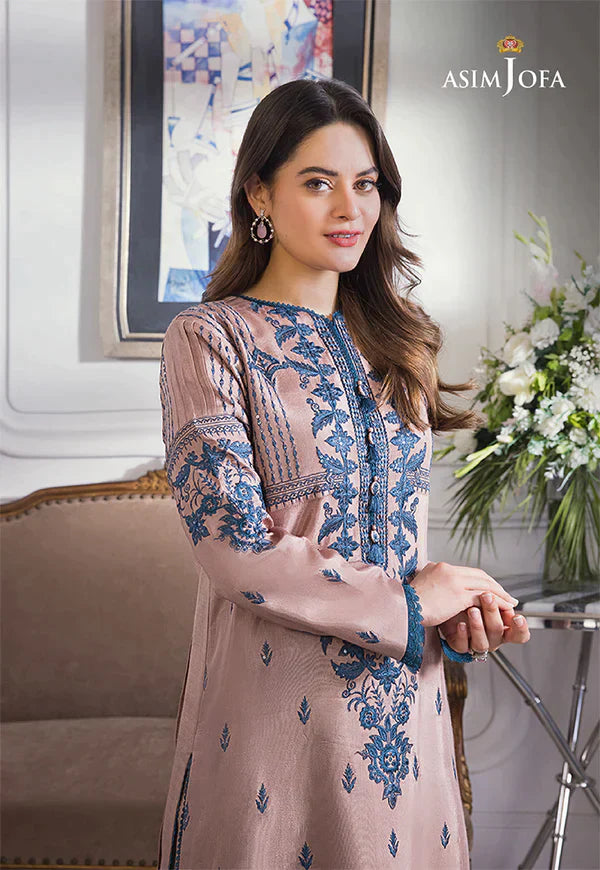 ASIM JOFA 3PC LAWN EMBROIDERED SHIRT WITH BAMBER CHIFFON DUPATTA-UR-2508