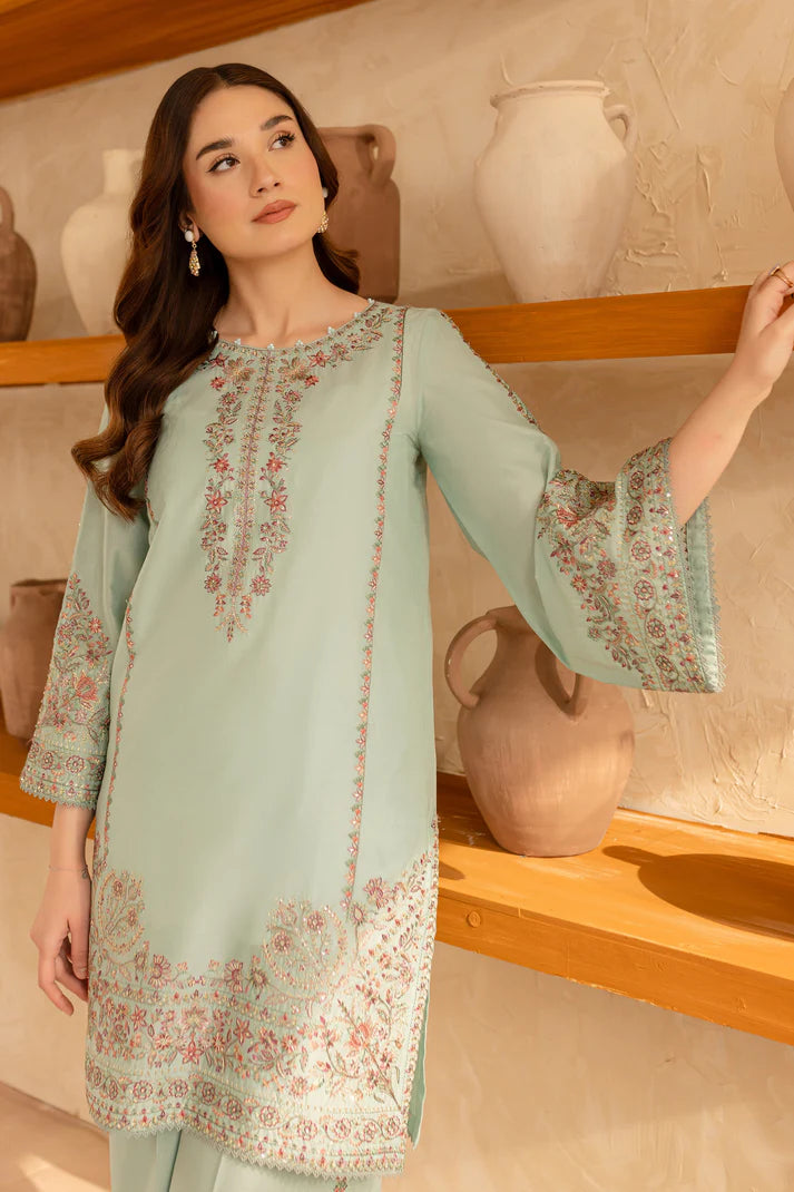BATIK-2PC SEQUIN LAWN EMBROIDERED SHIRT WITH SEQUIN LAWN EMBROIDERED TROUSER-UR-2848