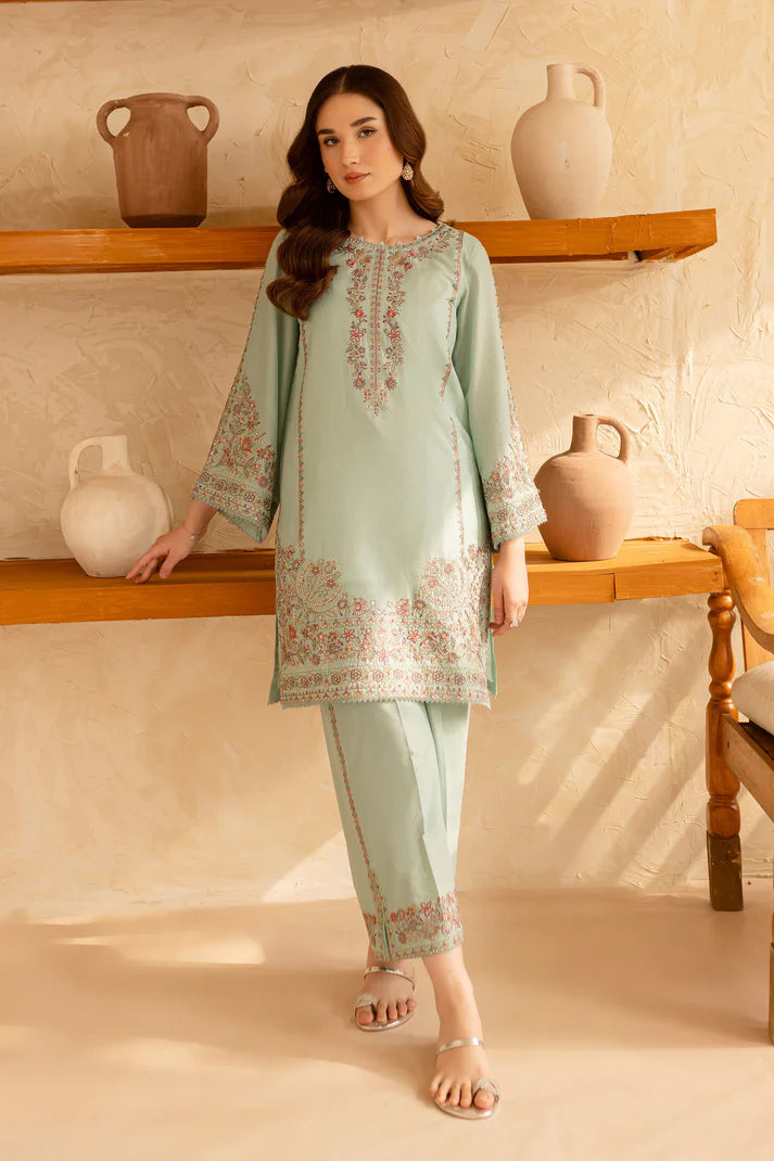 BATIK-2PC SEQUIN LAWN EMBROIDERED SHIRT WITH SEQUIN LAWN EMBROIDERED TROUSER-UR-2848