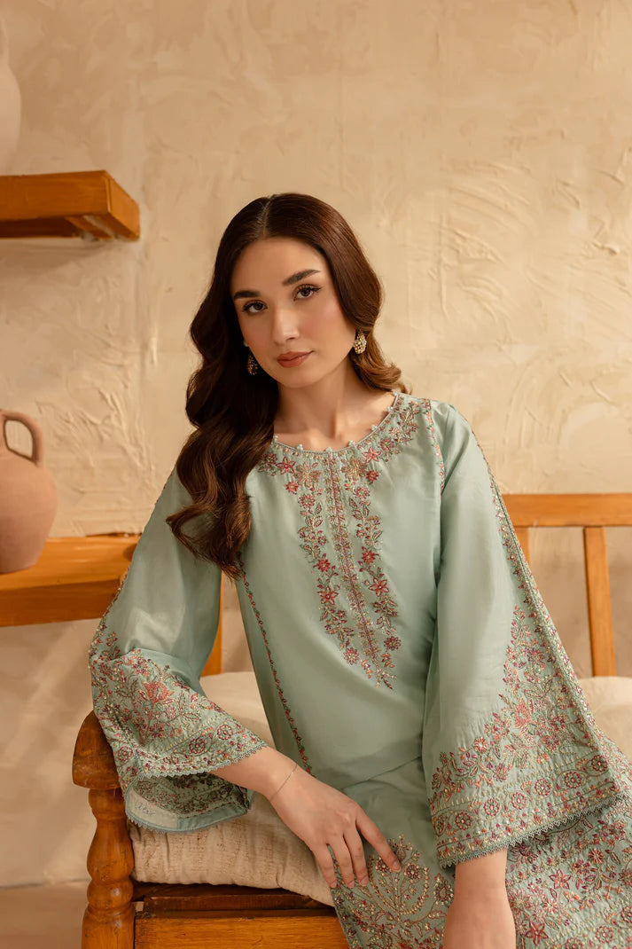 BATIK-2PC SEQUIN LAWN EMBROIDERED SHIRT WITH SEQUIN LAWN EMBROIDERED TROUSER-UR-2848