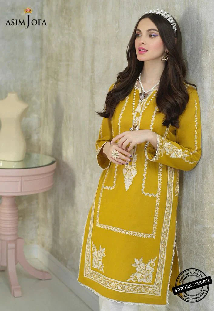 ASIM JOFA- 3PC LAWN EMBROIDERED WITH ORGANZA PRINT DUPATTA-UR-2567