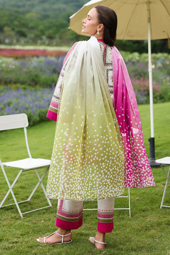 JAZMIN-3PC KHADDAR PRINTED SHIRT WITH KHADDAR PRINTED DUPATTA AND PRINTED TROUSER-UR-1732
