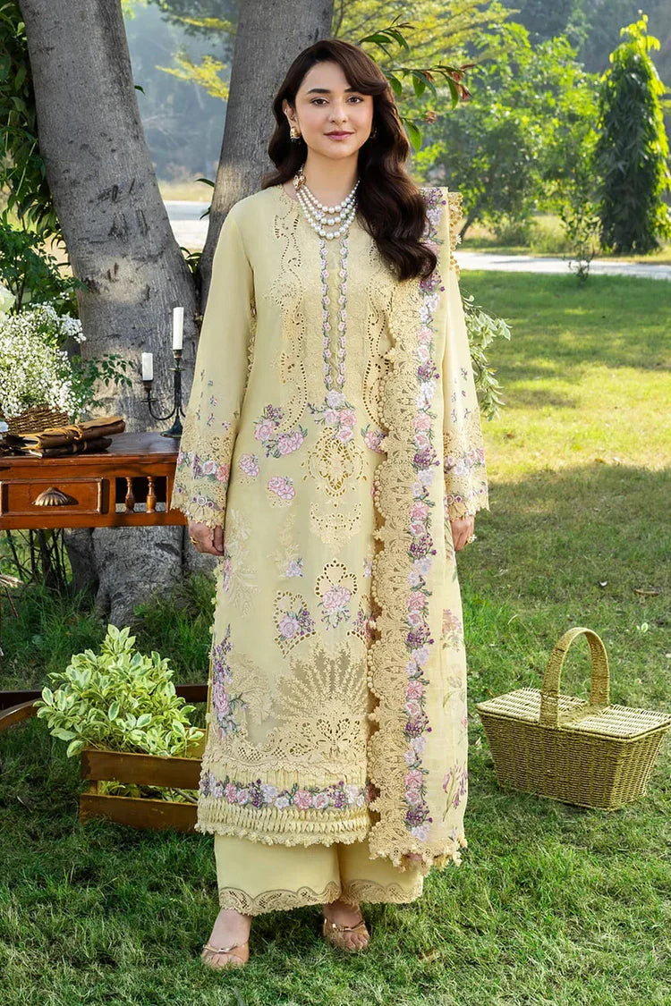 RANG RASIYA-3PC LAWN EMBROIDERED SHIRT WITH CHIFFON PRINTED EMBROIDERED DUPATTA AND TROUSER-UR-4202