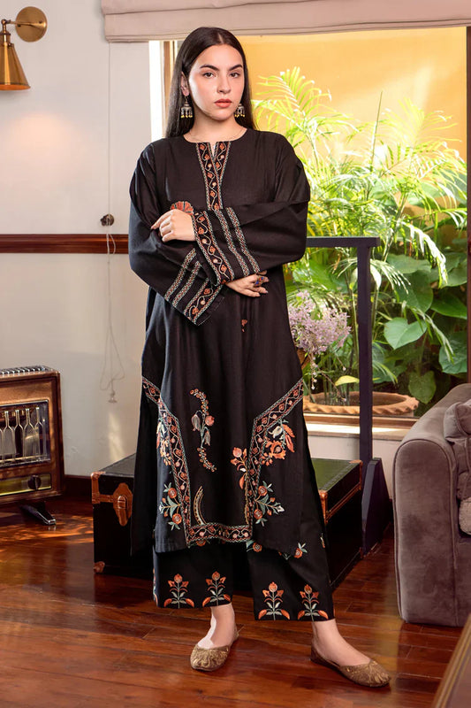 URGE-2PC DHANAK EMBROIDERED SHIRT AND EMBROIDRED TROUSER-UR-151