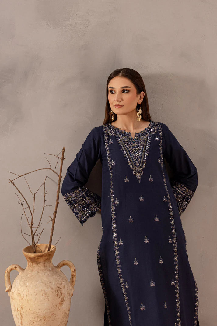 BATIK-2PC SEQUIN LAWN EMBROIDERED SHIRT WITH SEQUIN LAWN EMBROIDERED TROUSER-UR-2849