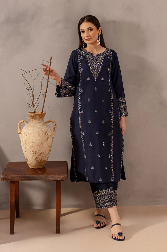 BATIK-2PC SEQUIN LAWN EMBROIDERED SHIRT WITH SEQUIN LAWN EMBROIDERED TROUSER-UR-2849