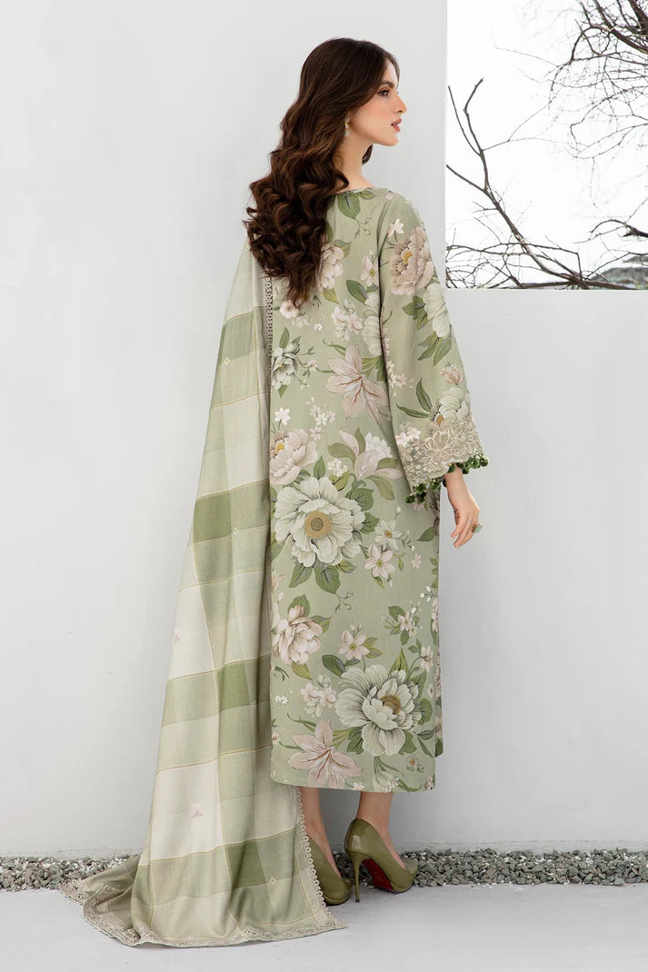 JAZMIN - 3PC LAWN PRINTED SHIRT WITH CHIFFON PRINTED DUAPTTA AND PRINT TROUSER-UR-2891