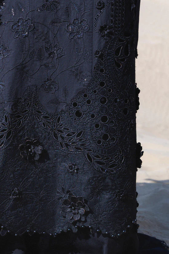 NUREH-3PC LAWN HEAVY EMBROIDERED SHIRT WITH CHIFFON PRINTED EMBR DUPATTA AND TROUSER-UR-3776