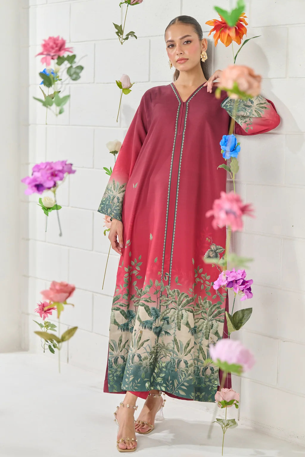 LULUSAR-3PC-SHAMOZE SILK PRINTED SHIRT WITH SILK PRINTED DUPATTA AND SILK TROUSER-UR-115