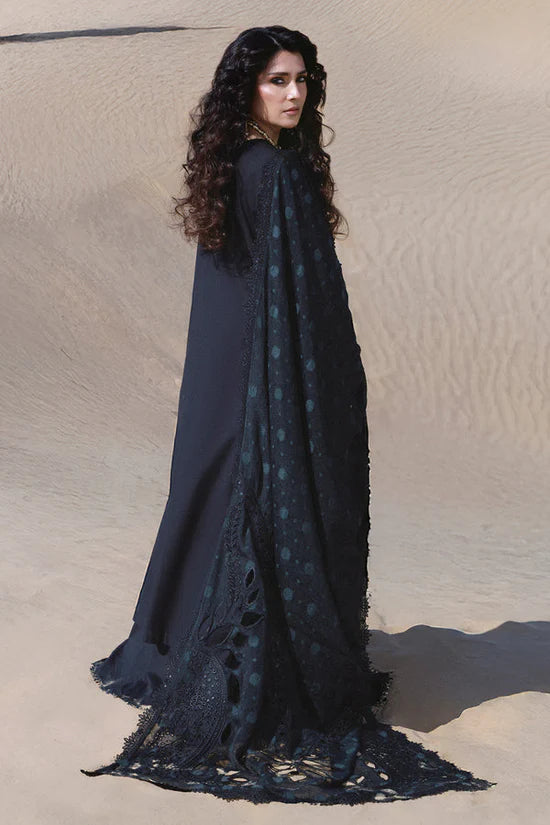 NUREH-3PC LAWN HEAVY EMBROIDERED SHIRT WITH CHIFFON PRINTED EMBR DUPATTA AND TROUSER-UR-3776