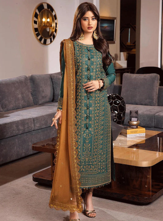 ASIM JOFA -3PC LAWN EMBROIDERED WITH BAMBER CHIFFON EMBROIDERED DUPATTA-UR-2543