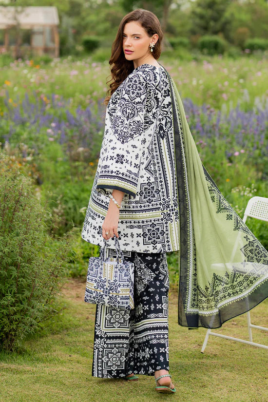 JAZMIN-3PC KHADDAR PRINTED SHIRT WITH KHADDAR PRINTED DUPATTA AND PRINTED TROUSER-UR-1793