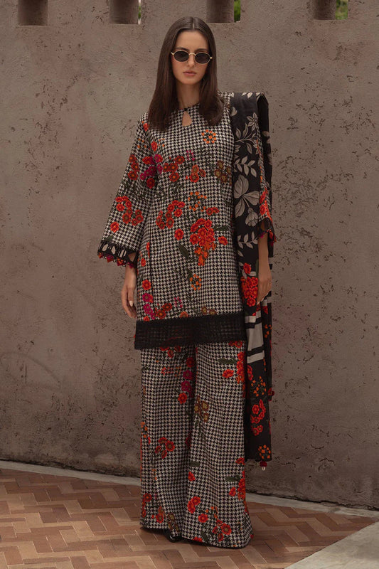 CHARIZMA-3PC KHADDAR PRINTED SHIRT WITH KHADDAR PRINTED DUPATTA AND PRINT TROUSER-UR-1742