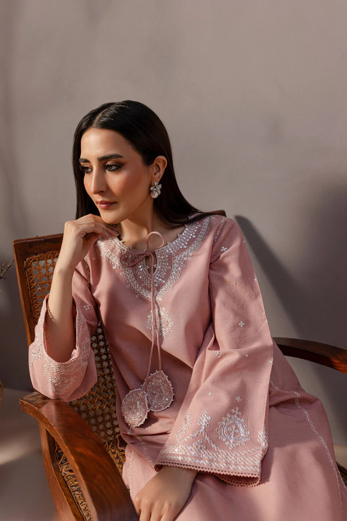 BATIK-2PC SEQUIN LAWN EMBROIDERED SHIRT WITH SEQUIN LAWN EMBROIDERED TROUSER-UR-2624