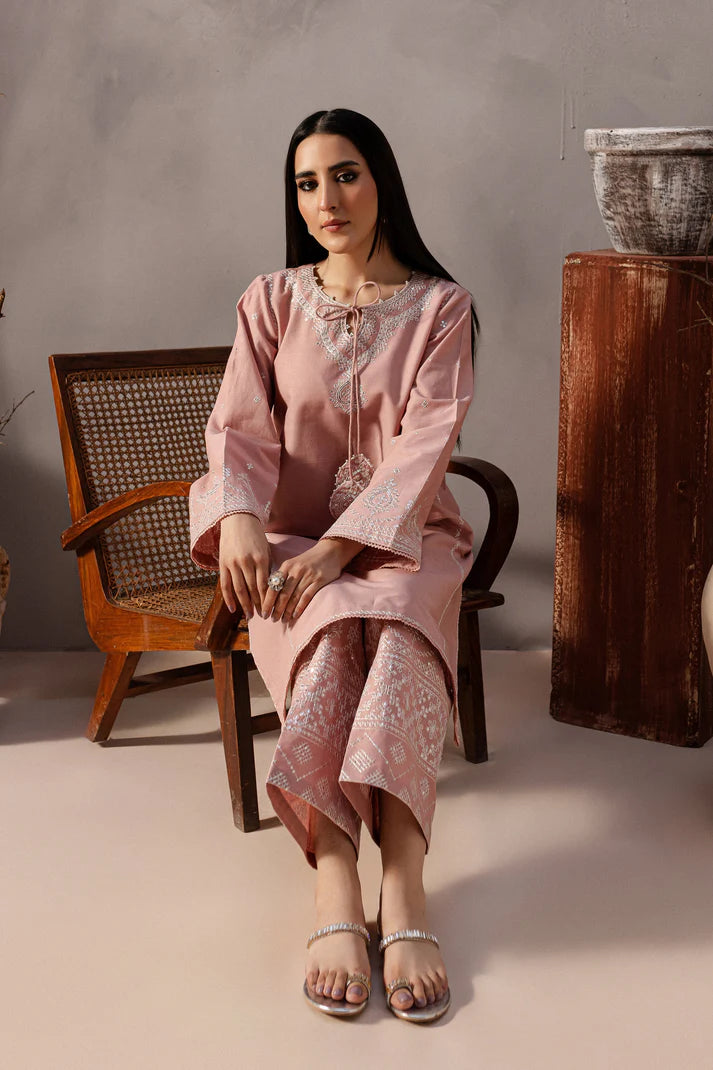 BATIK-2PC SEQUIN LAWN EMBROIDERED SHIRT WITH SEQUIN LAWN EMBROIDERED TROUSER-UR-2624