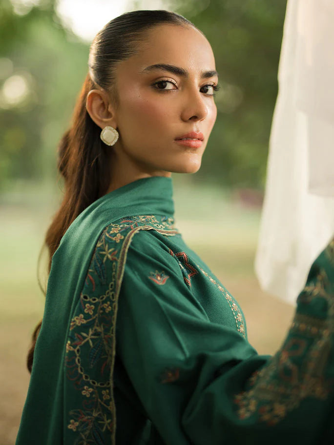 SAPPHIRE-3PC LAWN EMBROIDERED SHIRT WITH LAWN EMBROIDERED DUPATTA AND TROUSER-UR-2841