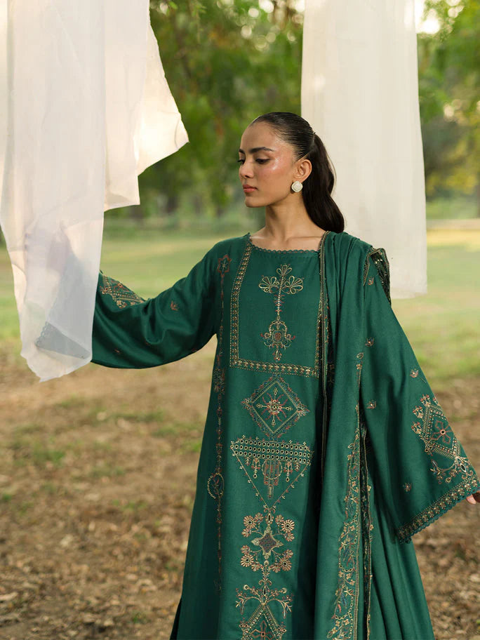 SAPPHIRE-3PC LAWN EMBROIDERED SHIRT WITH LAWN EMBROIDERED DUPATTA AND TROUSER-UR-2841