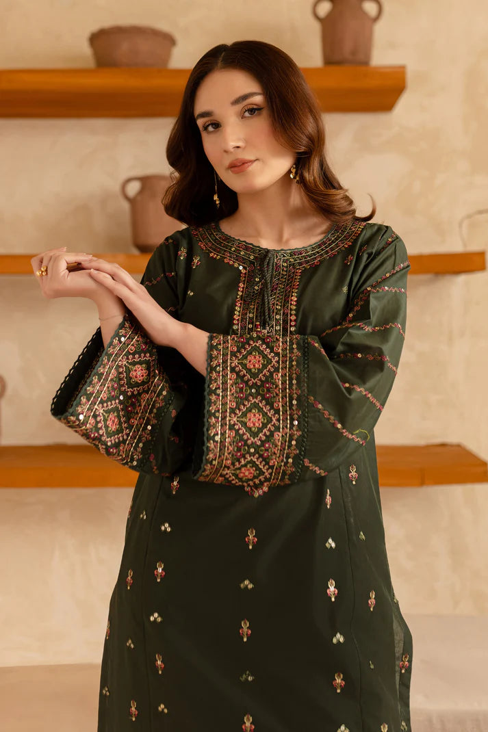 BATIK-2PC LAWN EMBROIDRED SHIRT WITH EMBROIDRED TROUSER- UR-2816
