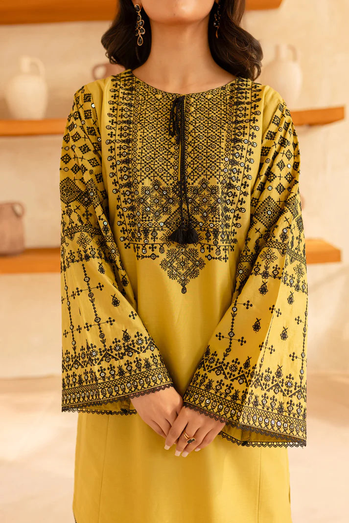 BATIK-2PC SEQUIN LAWN EMBROIDERED SHIRT WITH SEQUIN LAWN EMBROIDERED TROUSER-UR-2877