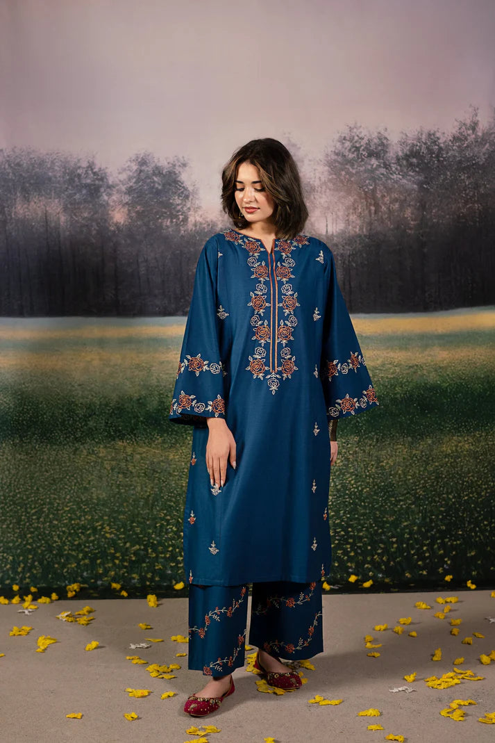 URGE-2PC LAWN EMBROIDRED SHIRT WITH LAWN EMBROIDRED TROUSER-UR-2854