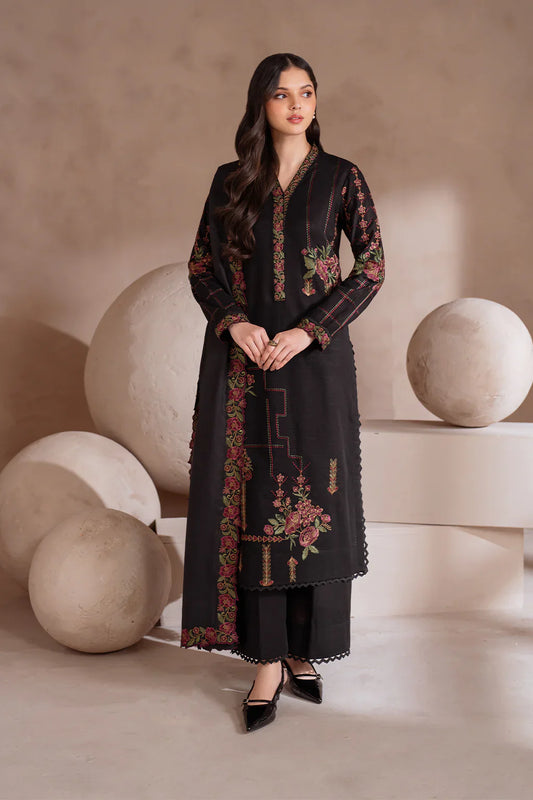 IZNIK-3PC LAWN EMBROIDERED SHIRT WITH CHIFFON EMBROIDERED DUPATTA & TROUSER-UR-2565