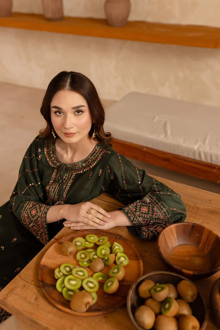 BATIK-2PC LAWN EMBROIDRED SHIRT WITH EMBROIDRED TROUSER- UR-2816