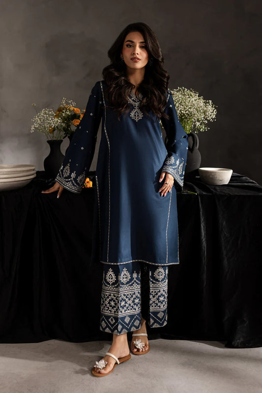 BATIK-2PC SEQUIN LAWN EMBROIDERED SHIRT WITH SEQUIN LAWN EMBROIDERED TROUSER-UR-2623