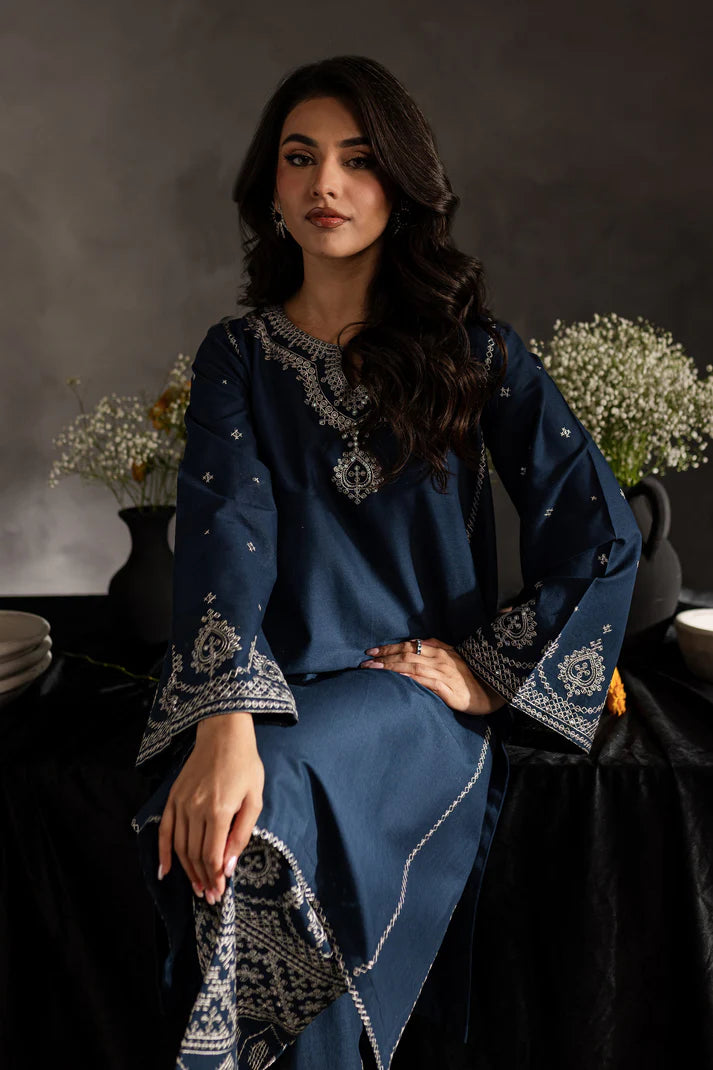 BATIK-2PC SEQUIN LAWN EMBROIDERED SHIRT WITH SEQUIN LAWN EMBROIDERED TROUSER-UR-2623