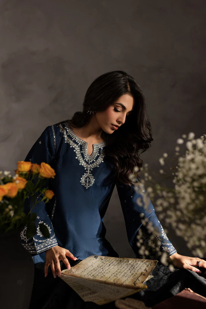 BATIK-2PC SEQUIN LAWN EMBROIDERED SHIRT WITH SEQUIN LAWN EMBROIDERED TROUSER-UR-2623