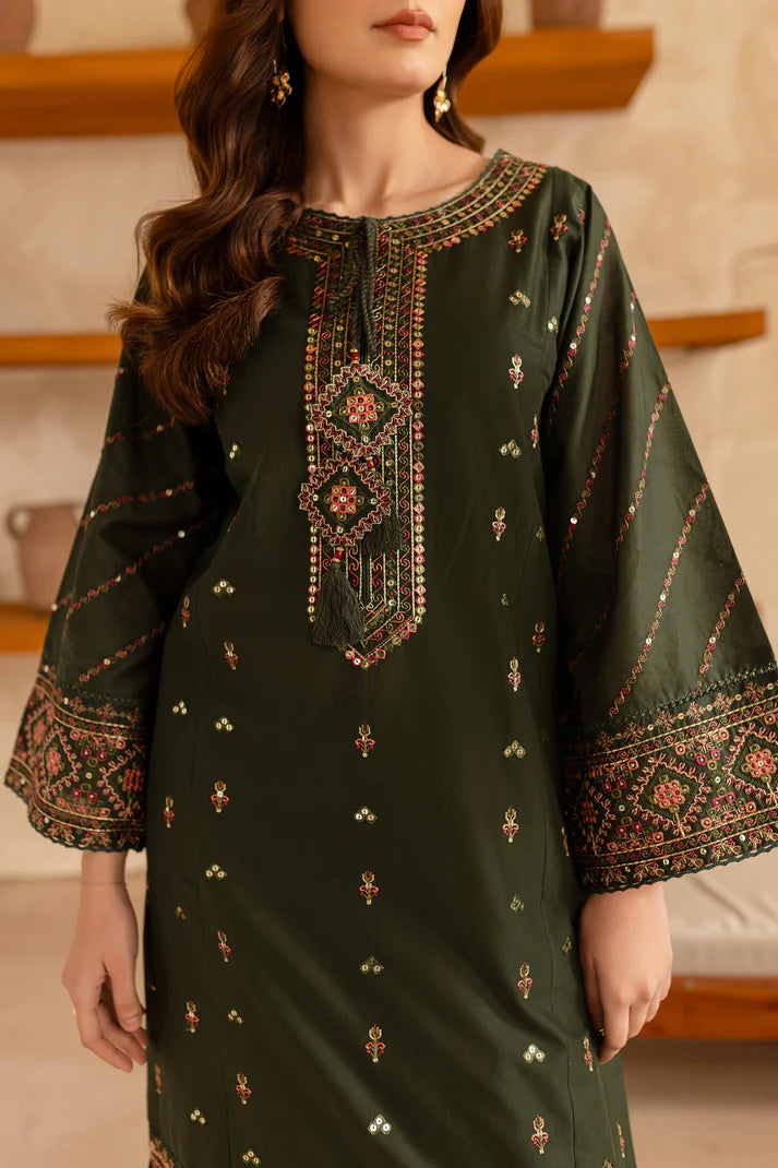 BATIK-2PC LAWN EMBROIDRED SHIRT WITH EMBROIDRED TROUSER- UR-2816