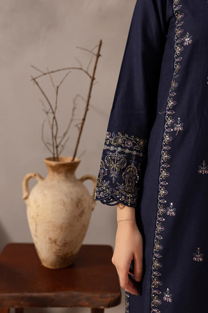 BATIK-2PC SEQUIN LAWN EMBROIDERED SHIRT WITH SEQUIN LAWN EMBROIDERED TROUSER-UR-2849