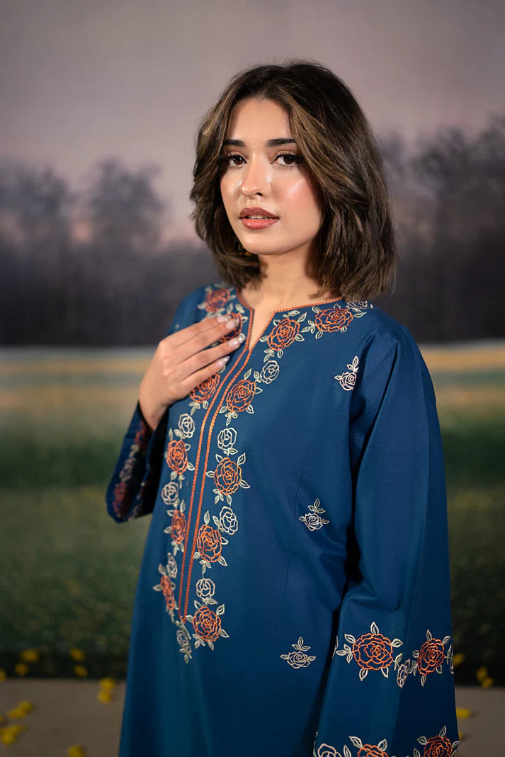 URGE-2PC LAWN EMBROIDRED SHIRT WITH LAWN EMBROIDRED TROUSER-UR-2854