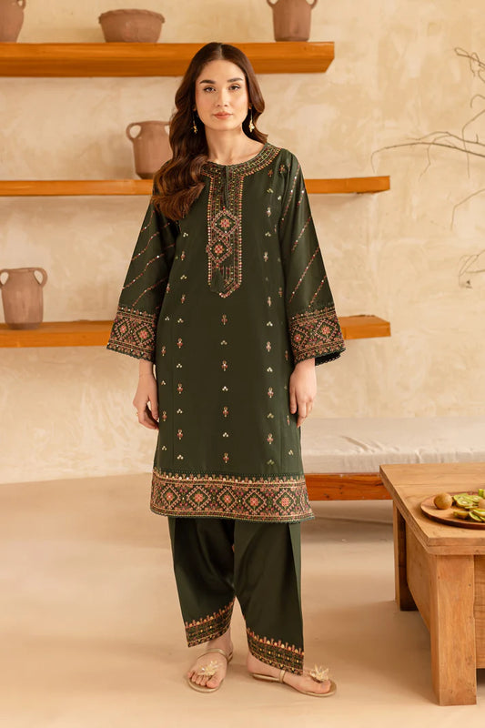 BATIK-2PC LAWN EMBROIDRED SHIRT WITH EMBROIDRED TROUSER- UR-2816