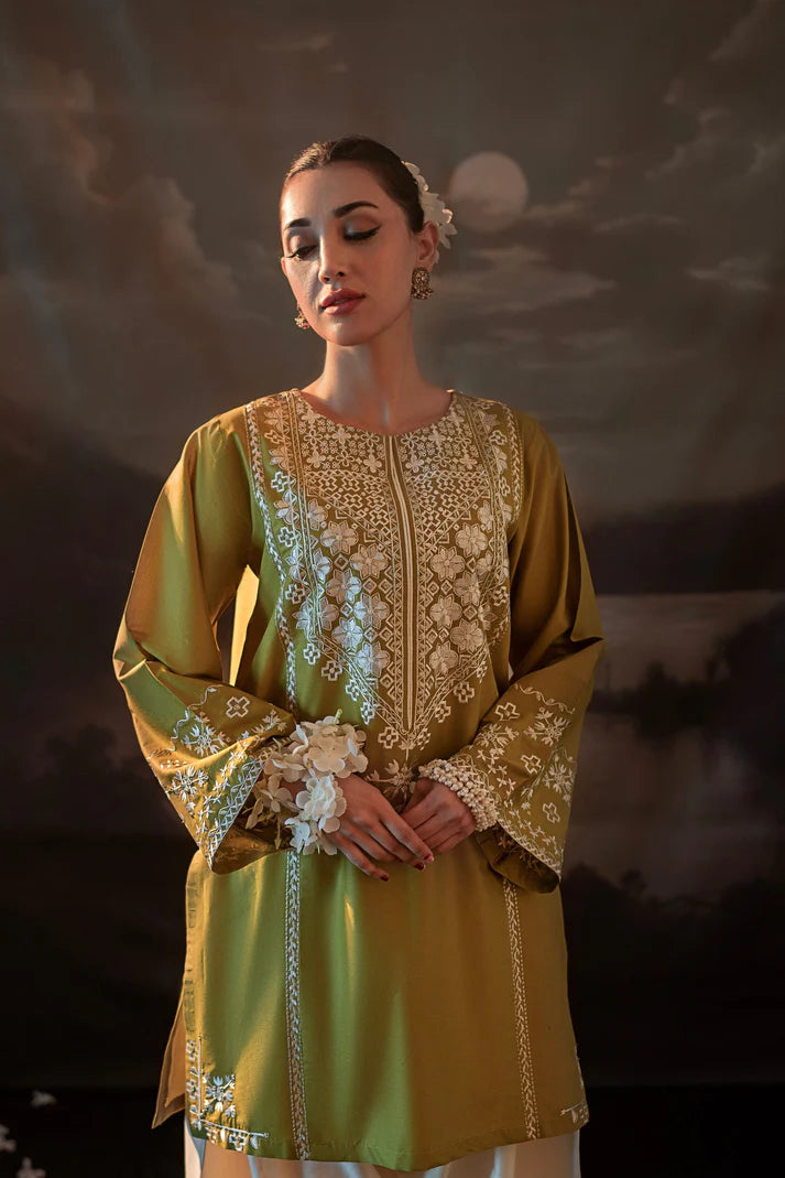 URGE-2PC SEQUIN LAWN EMBROIDERED SHIRT WITH SEQUIN LAWN EMBROIDERED TROUSER-UR-2833