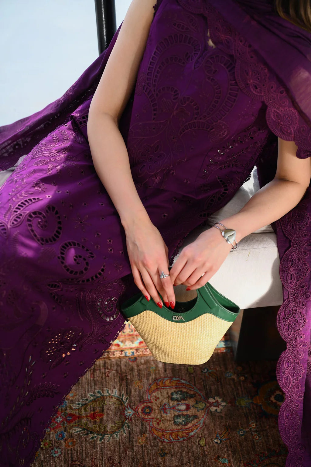 ZAIB-3PC LAWN EMBROIDERED SHIRT WITH KHADDI NET EMBROIDERED DUPATTA AND TROUSER-UR-4241
