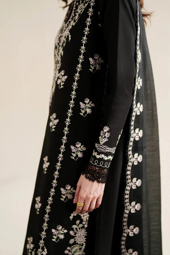 ZAIB-3PC LAWN EMBROIDERED SHIRT WITH KHADDI NET EMB DUPATTA AND TROUSER-UR-4277
