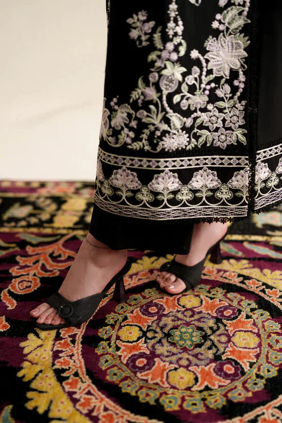 ZAIB-3PC LAWN EMBROIDERED SHIRT WITH KHADDI NET EMB DUPATTA AND TROUSER-UR-4277