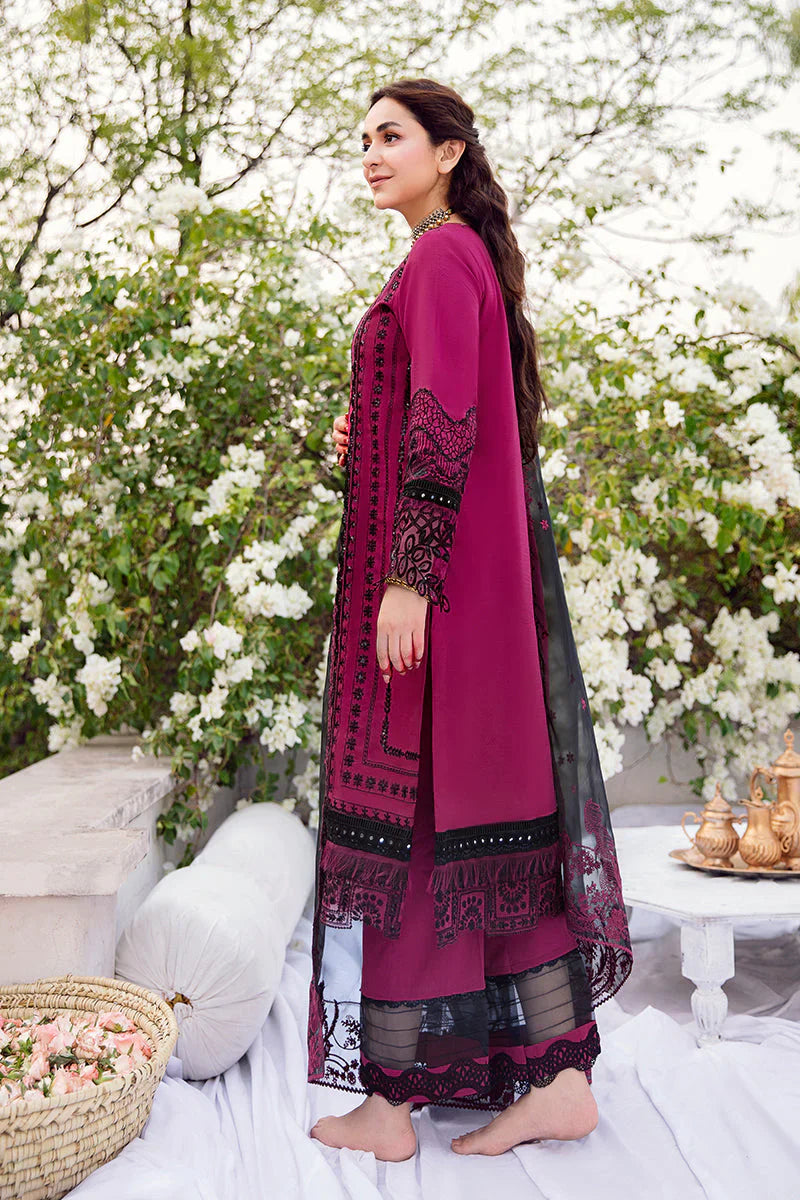 RANG RASIYA-3PC LAWN EMBROIDERED WITH ORGANZA EMBROIDERED DUPATTA-UR-2528