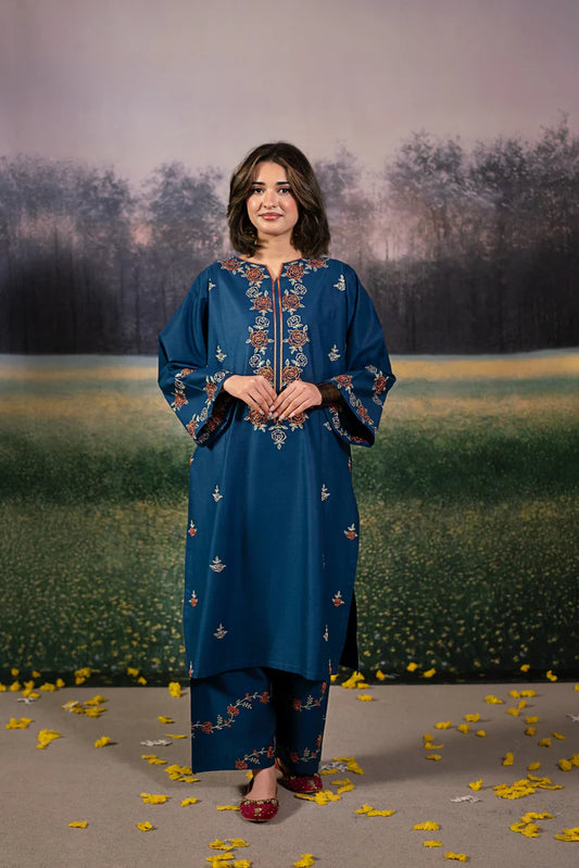 URGE-2PC LAWN EMBROIDRED SHIRT WITH LAWN EMBROIDRED TROUSER-UR-2854