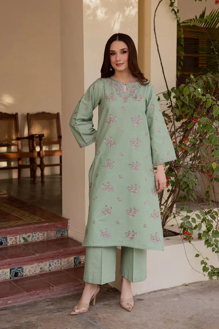 BATIK-2PC LAWN SEQUIN EMBROIDERED SHIRT WITH TROUSER-UR-1203