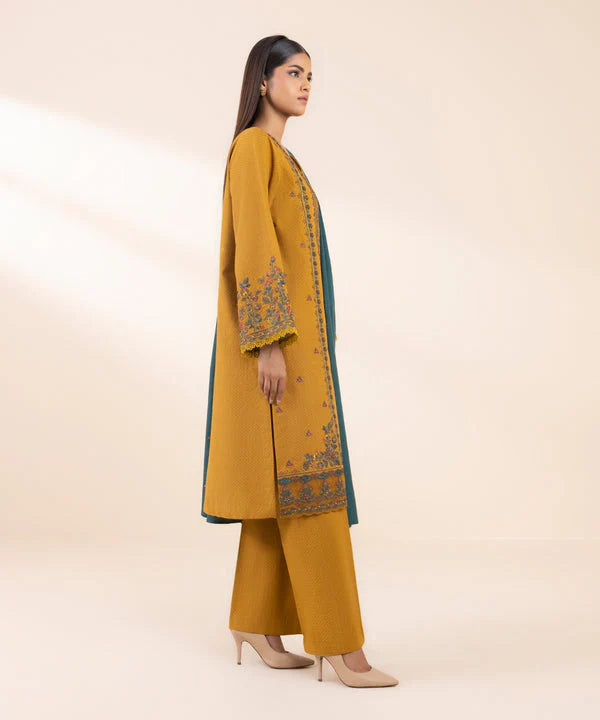 SAPPHIRE- 3PC LAWN EMBROIDERED SHIRT WITH LAWN EMBROIDERED DUPATTA AND TROUSER-UR-2532