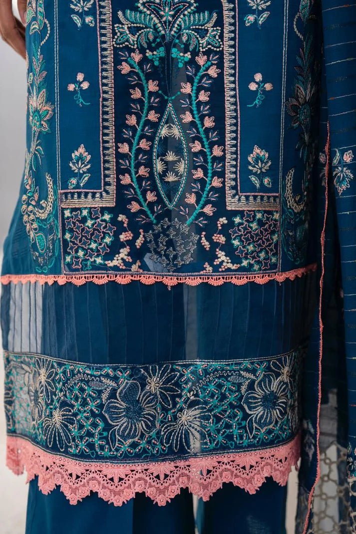 URAN-3PC LAWN EMBROIDERED SHIRT WITH LAWN EMBROIDERED READY TO WEAR DUPATTA-UR-2620