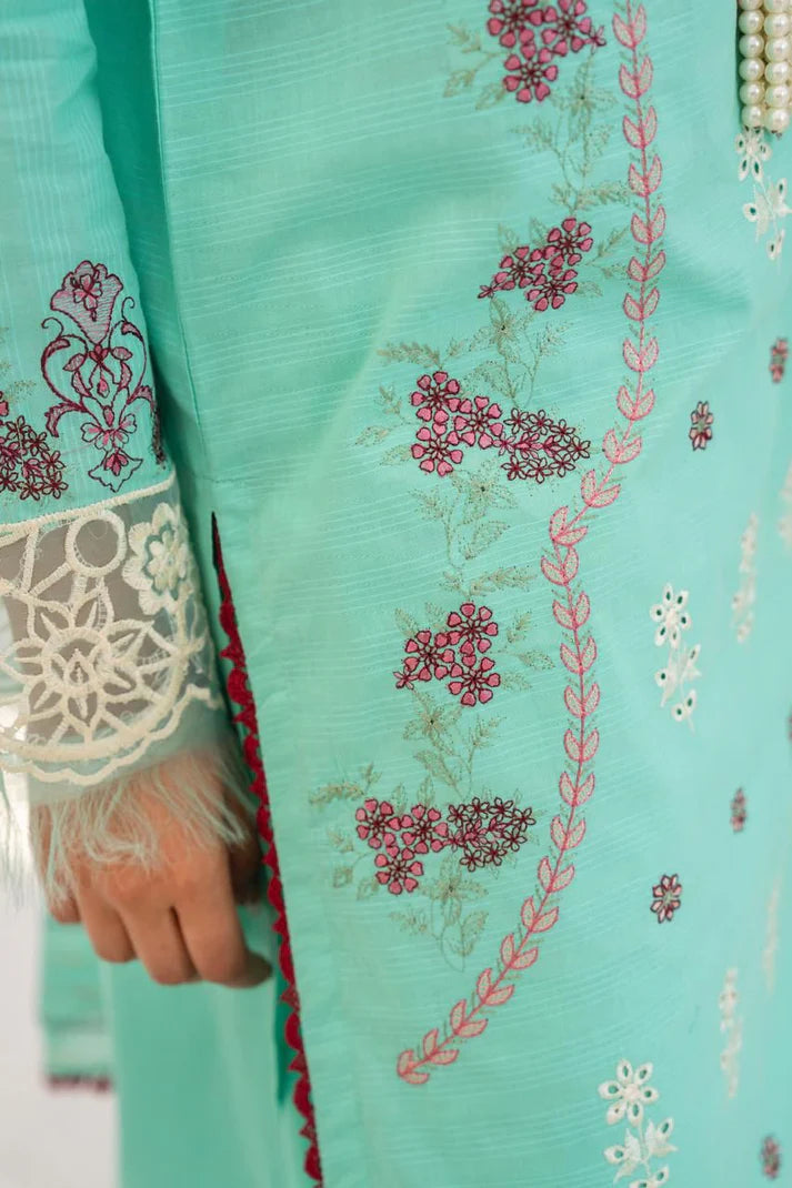 URAN-3PC LAWN EMBROIDERED SHIRT WITH LAWN EMBROIDERED READY TO WEAR DUPATTA-UR-2622