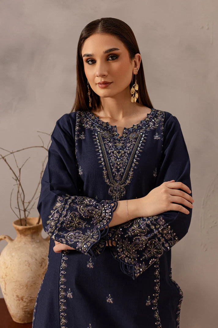 BATIK-2PC SEQUIN LAWN EMBROIDERED SHIRT WITH SEQUIN LAWN EMBROIDERED TROUSER-UR-2849