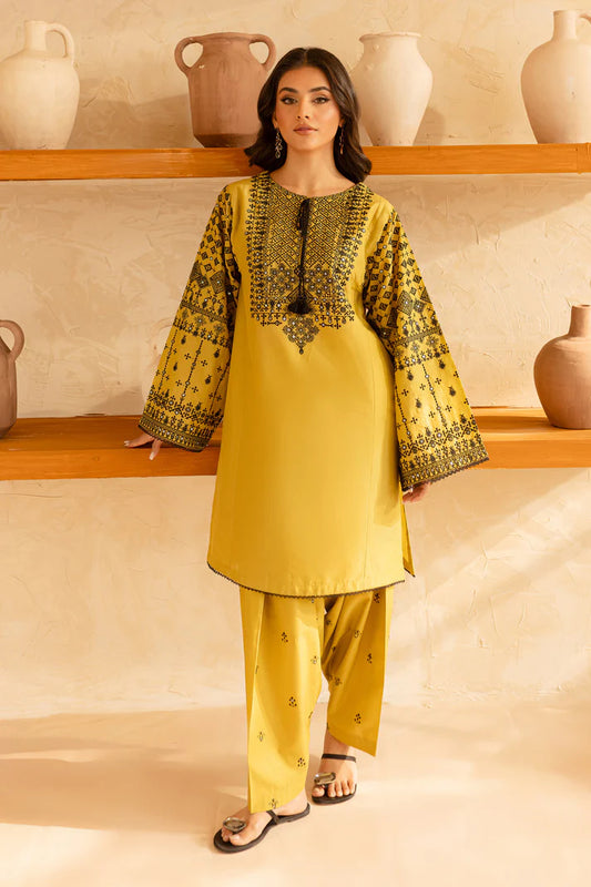 BATIK-2PC SEQUIN LAWN EMBROIDERED SHIRT WITH SEQUIN LAWN EMBROIDERED TROUSER-UR-2877