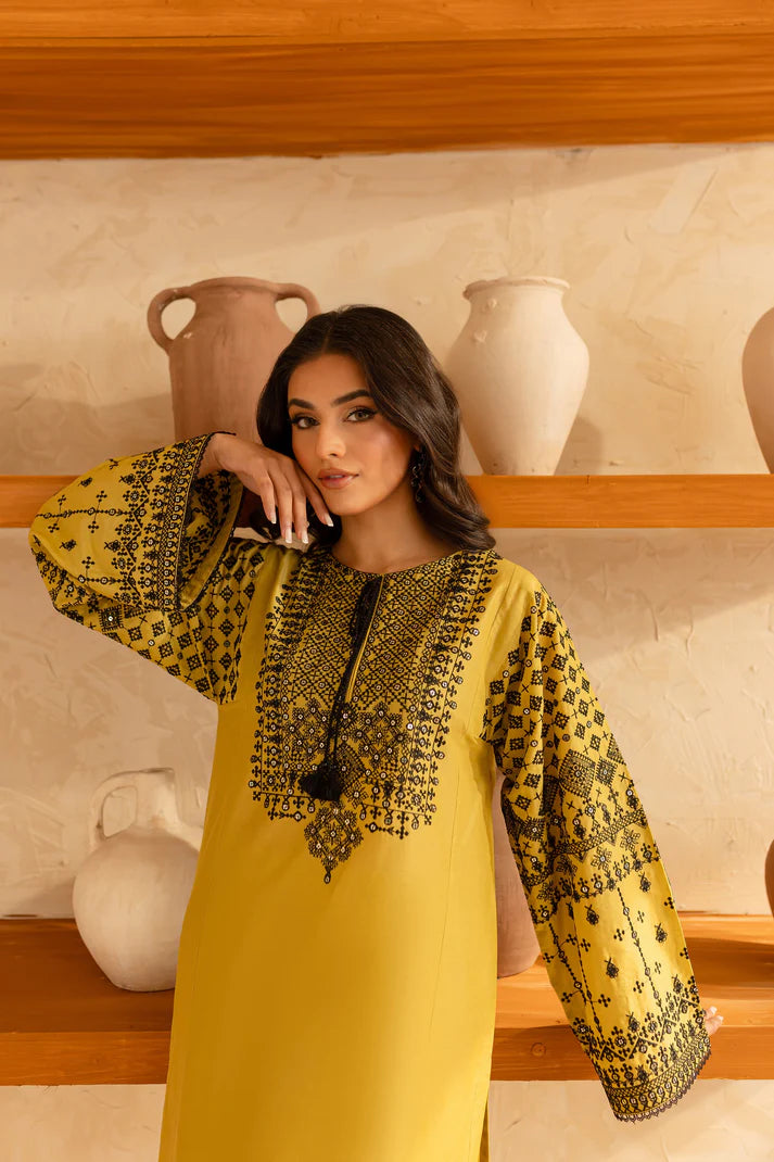 BATIK-2PC SEQUIN LAWN EMBROIDERED SHIRT WITH SEQUIN LAWN EMBROIDERED TROUSER-UR-2877